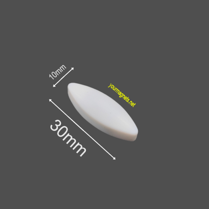 Magnetic stirrer bar 10mm x 30mm PTFE, Oval