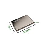 Neodymium Blockmagnet, 30mm x 20mm x 3mm, N45
