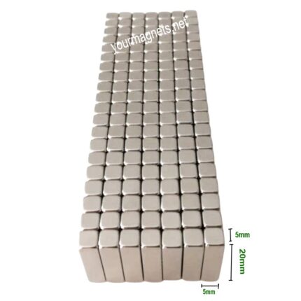 Neodymium Blockmagnet, 20mm x 5mm x 5mm, N35