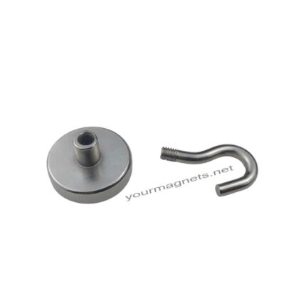 Neodymium hook magnet Ø32mm, holds approx. 30 kg