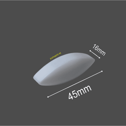 Magnetic stirrer bar 16mm x 45mm PTFE, Oval