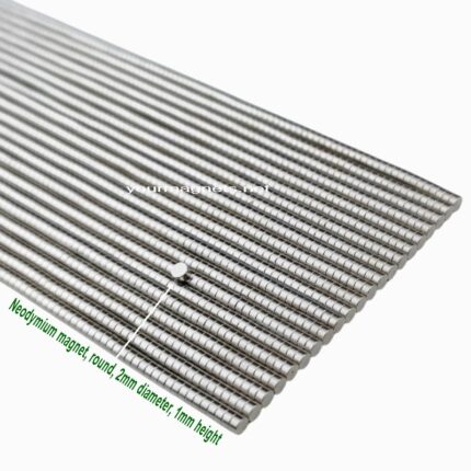 Neodymium magnet, round, 2mm diameter, 1mm height, N52