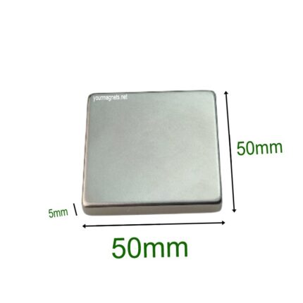 Neodymium Blockmagnet, 50mm x 50mm x 5mm, N45