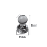 Cone Magnets 11 mm × 17 mm White Transparent – Neodymium Core (Pack of 20)