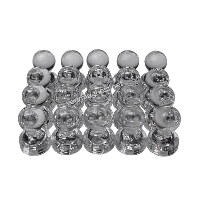 Cone Magnets 11 mm × 17 mm White Transparent – Neodymium Core (Pack of 20) Cone Magnets 11 mm × 17 mm White Transparent – Neodymium Core (Pack of 20)