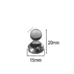 Cone Magnets 15 mm × 20 mm White Transparent – Neodymium Core (Pack of 20)
