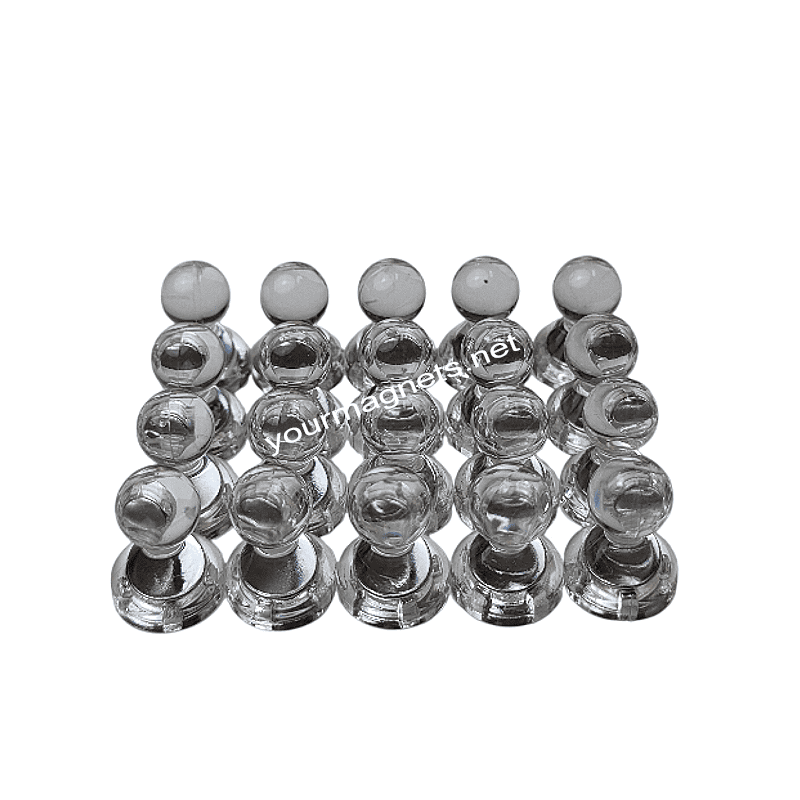 Cone Magnets 15 mm × 20 mm White Transparent – Neodymium Core (Pack of 20) Cone Magnets 15 mm × 20 mm White Transparent – Neodymium Core (Pack of 20)