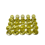Cone Magnets 15 mm × 20 mm Yellow Transparent – Neodymium Core (Pack of 20)
