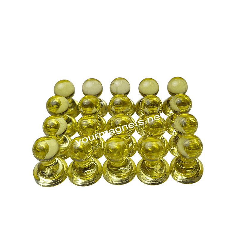 Cone Magnets 15 mm × 20 mm Yellow Transparent – Neodymium Core (Pack of 20) Cone Magnets 15 mm × 20 mm Yellow Transparent – Neodymium Core (Pack of 20)