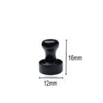 Cone Magnets Ø12×16 mm, Black, with Neodymium Core – Set of 10