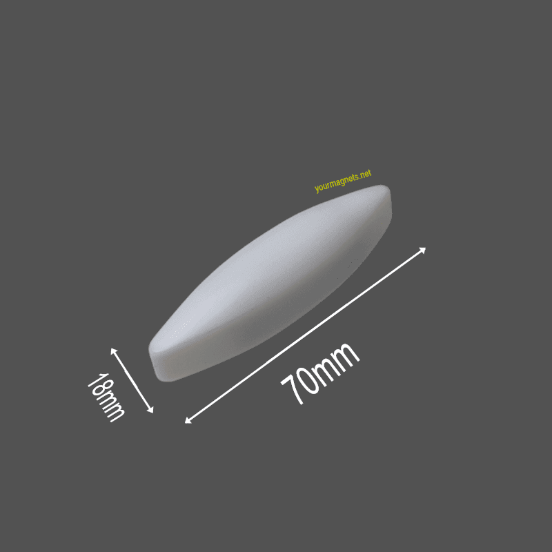 Magnetic stirrer bar 18mm x 70mm PTFE, Oval Magnetic stirrer bar 18mm x 70mm PTFE, Oval