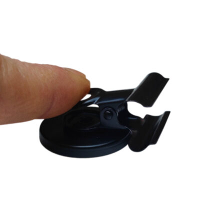Set of 10 Magnetic Clips, 30 mm, Black, Ferrite Core