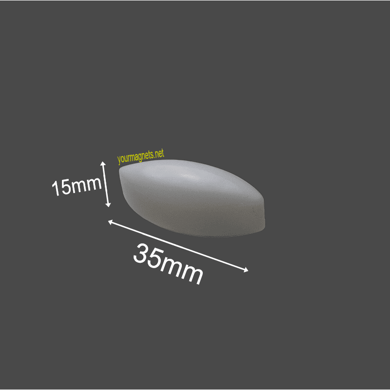 Magnetic stirrer bar 15mm x 35mm PTFE, Oval
