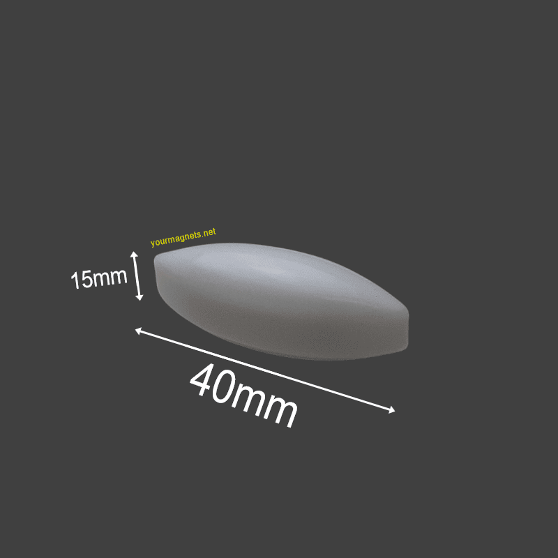 Magnetic stirrer bar 15mm x 40mm PTFE, Oval