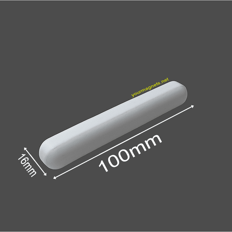 PTFE Magnetic Stir Bar – Cylindrical, 16 mm × 100 mm | Temperature Resistant –200 °C to +260 °C
