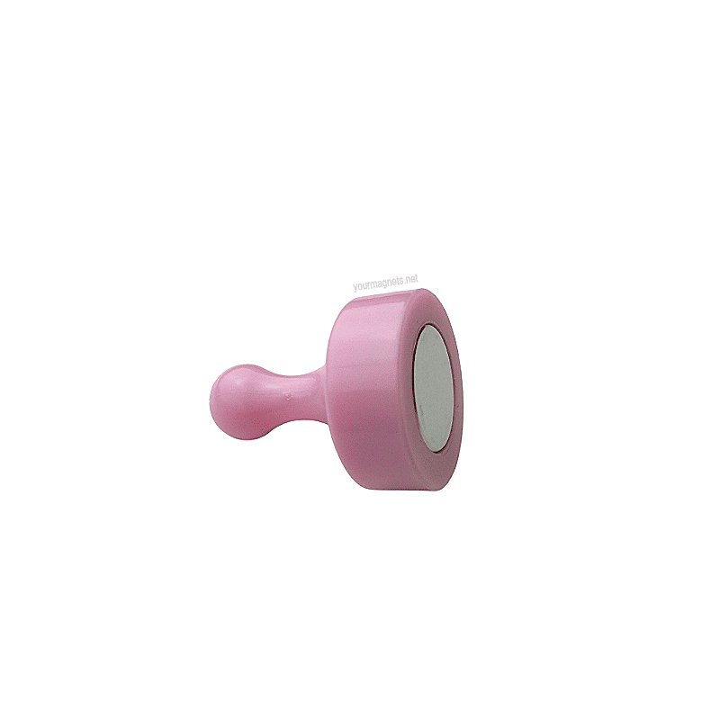 Cone Magnets Ø29×38 mm, Pink, with Neodymium Core – Set of 4